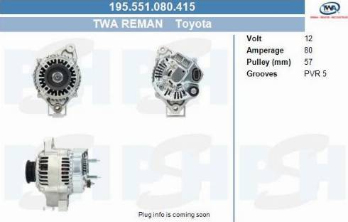 PSH 195.551.080.415 - Alternator furqanavto.az