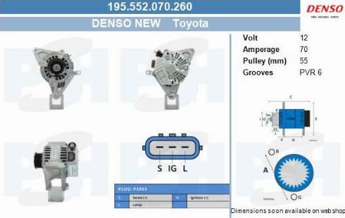 PSH 195.552.070.260 - Alternator furqanavto.az