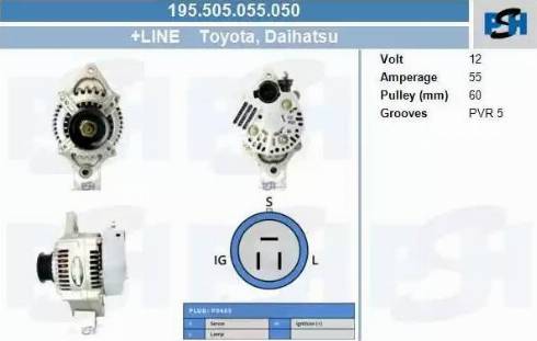 PSH 195.505.055.050 - Alternator furqanavto.az