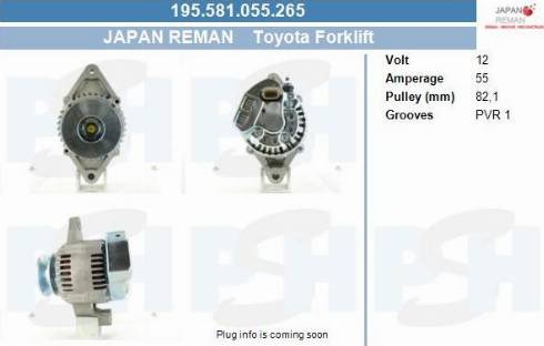 PSH 195.581.055.265 - Alternator furqanavto.az