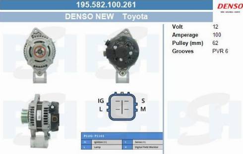 PSH 195.582.100.261 - Alternator furqanavto.az