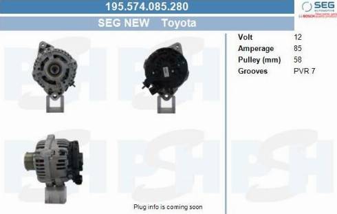 PSH 195.574.085.280 - Alternator furqanavto.az