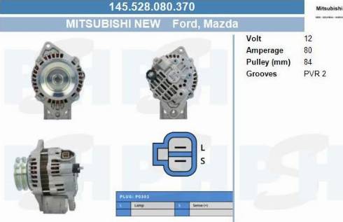 PSH 145.528.080.370 - Alternator furqanavto.az