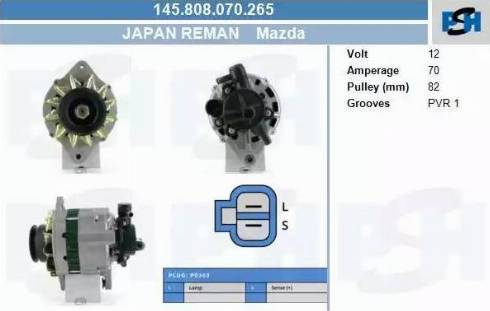 PSH 145.808.070.265 - Alternator furqanavto.az