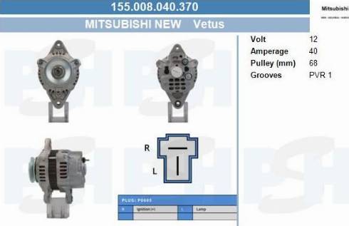 PSH 155.008.040.370 - Alternator furqanavto.az