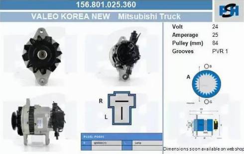 PSH 156.801.025.360 - Alternator furqanavto.az