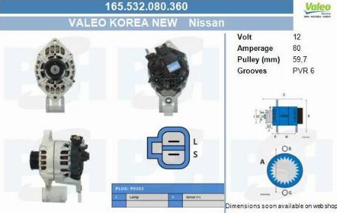 PSH 165.532.080.360 - Alternator furqanavto.az