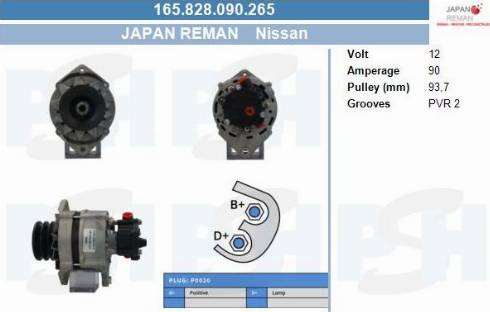 PSH 165.828.090.265 - Alternator furqanavto.az