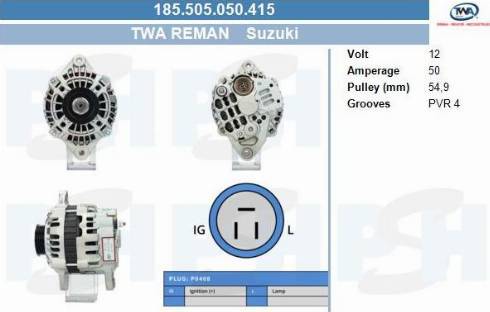 PSH 185.505.050.415 - Alternator furqanavto.az