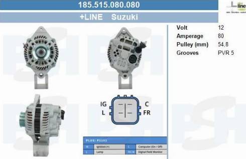 PSH 185.515.080.080 - Alternator furqanavto.az