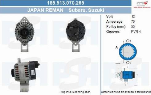 PSH 185.513.070.265 - Alternator furqanavto.az