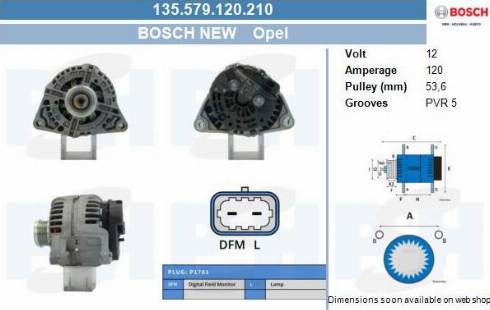 PSH 135.579.120.210 - Alternator furqanavto.az