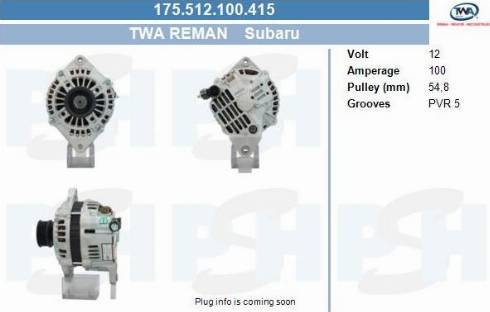 PSH 175.512.100.415 - Alternator furqanavto.az