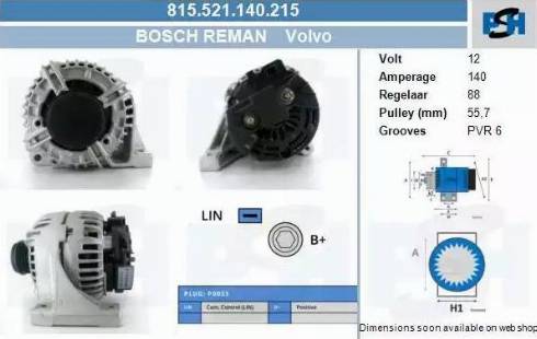 PSH 815.521.140.215 - Alternator furqanavto.az