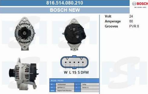 PSH 816.514.080.210 - Alternator furqanavto.az