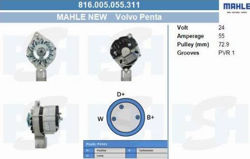 PSH 816.005.055.311 - Alternator furqanavto.az