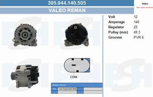 PSH 305.944.140.505 - Alternator furqanavto.az