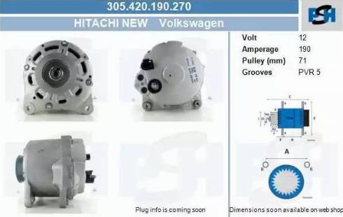 PSH 305.420.190.270 - Alternator furqanavto.az