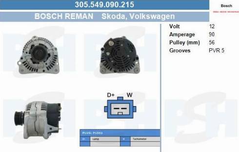 PSH 305.549.090.215 - Alternator furqanavto.az