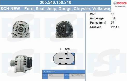 PSH 305.540.150.210 - Alternator furqanavto.az