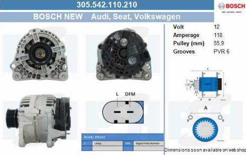 PSH 305.542.110.210 - Alternator furqanavto.az