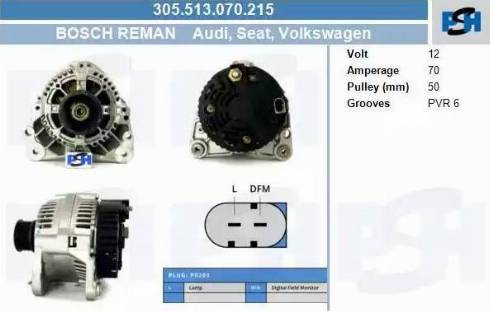 PSH 305.513.070.215 - Alternator furqanavto.az