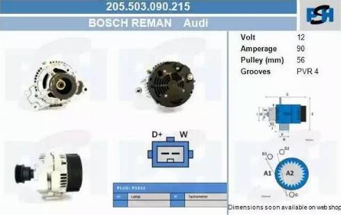 PSH 205.503.090.215 - Alternator furqanavto.az