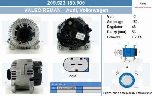 PSH 205.523.180.505 - Alternator furqanavto.az