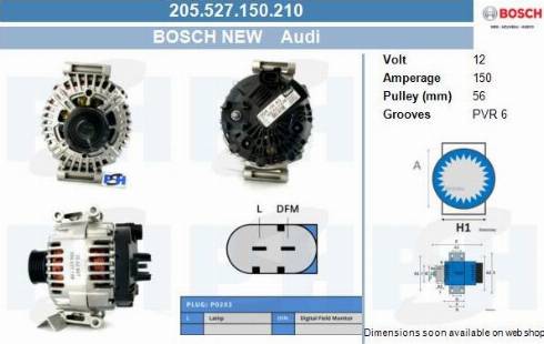 PSH 205.527.150.210 - Alternator furqanavto.az