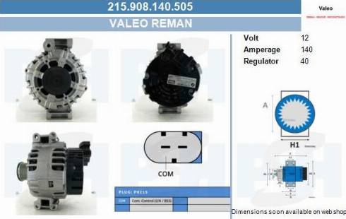 PSH 215.908.140.505 - Alternator furqanavto.az