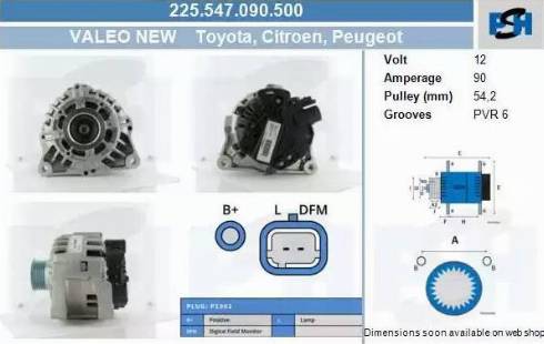 PSH 225.547.090.500 - Alternator furqanavto.az