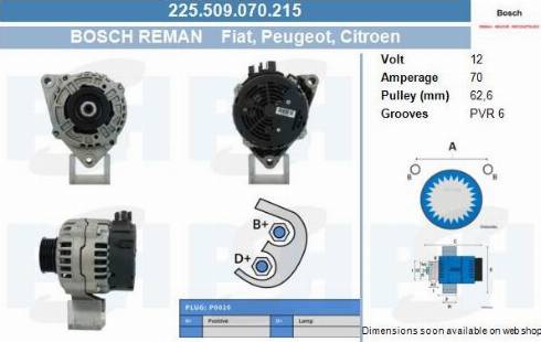 PSH 225.509.070.215 - Alternator furqanavto.az