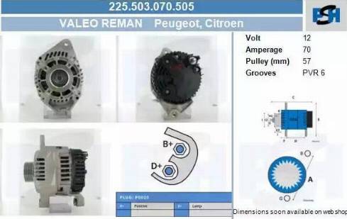 PSH 225.503.070.505 - Alternator furqanavto.az