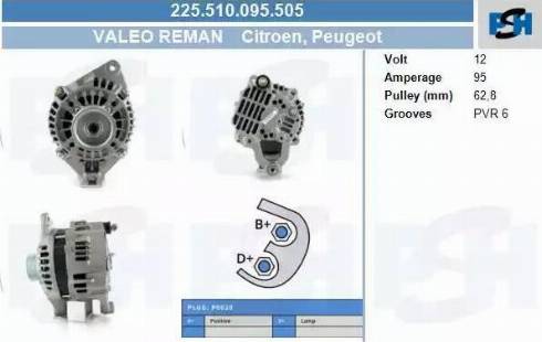 PSH 225.510.095.505 - Alternator furqanavto.az