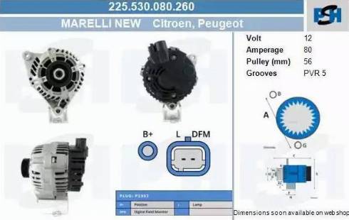 PSH 225.530.080.260 - Alternator furqanavto.az