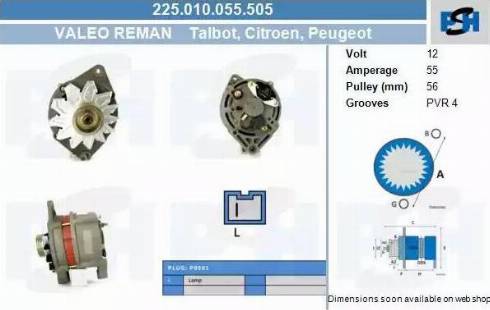 PSH 225.010.055.505 - Alternator furqanavto.az