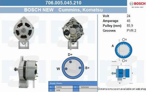 PSH 706.005.045.210 - Alternator furqanavto.az