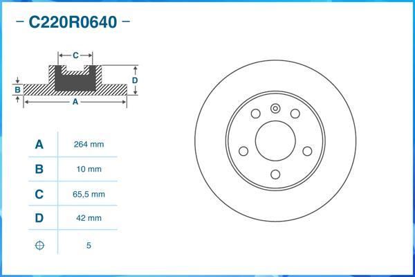 Cworks C220R0640 - Əyləc Diski furqanavto.az