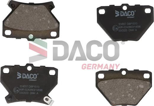 DACO Germany 324557 - Əyləc altlığı dəsti, əyləc diski furqanavto.az