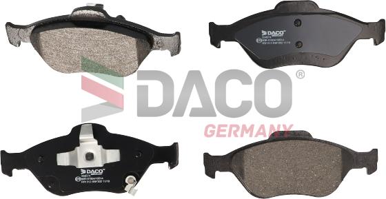 DACO Germany 324574 - Əyləc altlığı dəsti, əyləc diski furqanavto.az