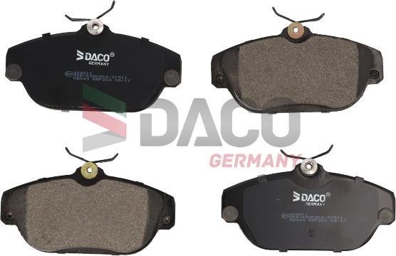 DACO Germany 324811 - Əyləc altlığı dəsti, əyləc diski furqanavto.az