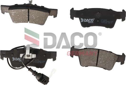 DACO Germany 324209 - Əyləc altlığı dəsti, əyləc diski furqanavto.az