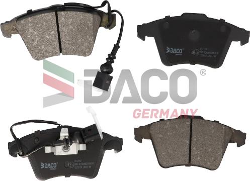 DACO Germany 324210 - Əyləc altlığı dəsti, əyləc diski furqanavto.az