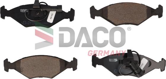 DACO Germany 320909 - Əyləc altlığı dəsti, əyləc diski furqanavto.az