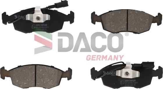 DACO Germany 320912 - Əyləc altlığı dəsti, əyləc diski furqanavto.az