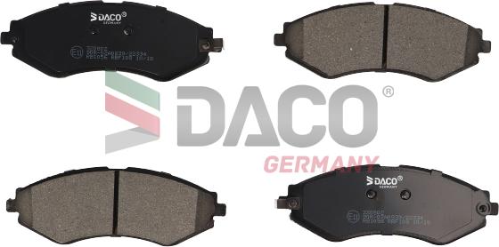 DACO Germany 320802 - Əyləc altlığı dəsti, əyləc diski furqanavto.az