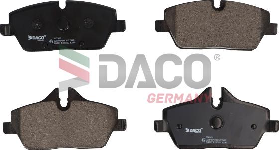 DACO Germany 320303 - Əyləc altlığı dəsti, əyləc diski furqanavto.az