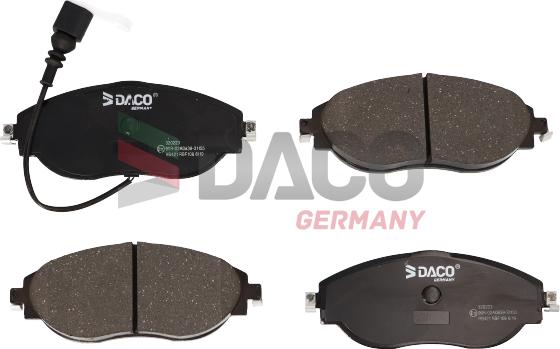DACO Germany 320223 - Əyləc altlığı dəsti, əyləc diski furqanavto.az