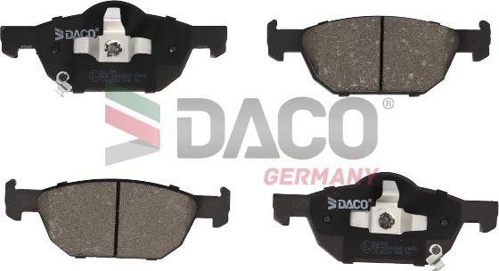 DACO Germany 321204 - Əyləc altlığı dəsti, əyləc diski furqanavto.az