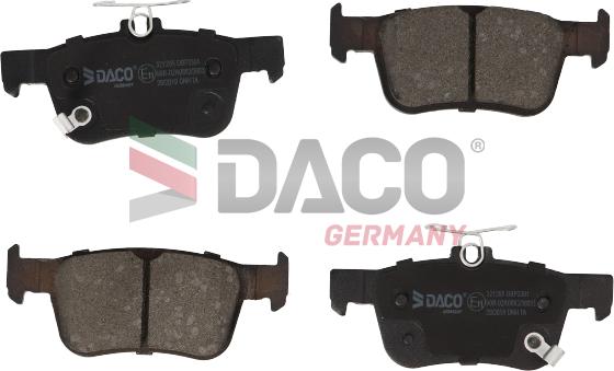 DACO Germany 321205 - Əyləc altlığı dəsti, əyləc diski furqanavto.az